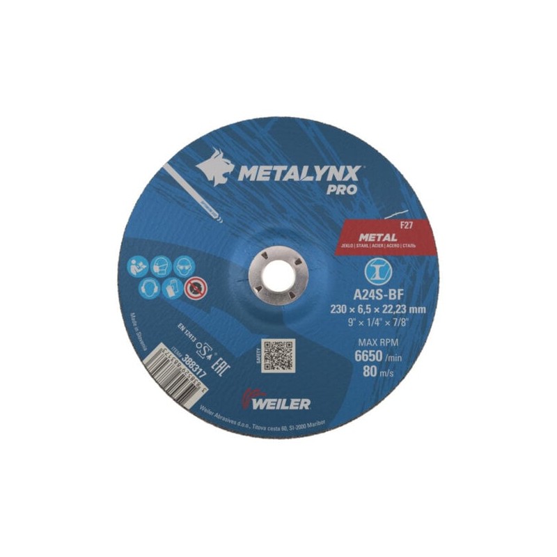 BRUSNI DISK ZA ŽELJEZO 115X6,5 METALYNX PRO