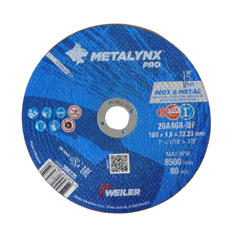 REZNI DISK ZA INOX 180X1,9 METALYNX PRO