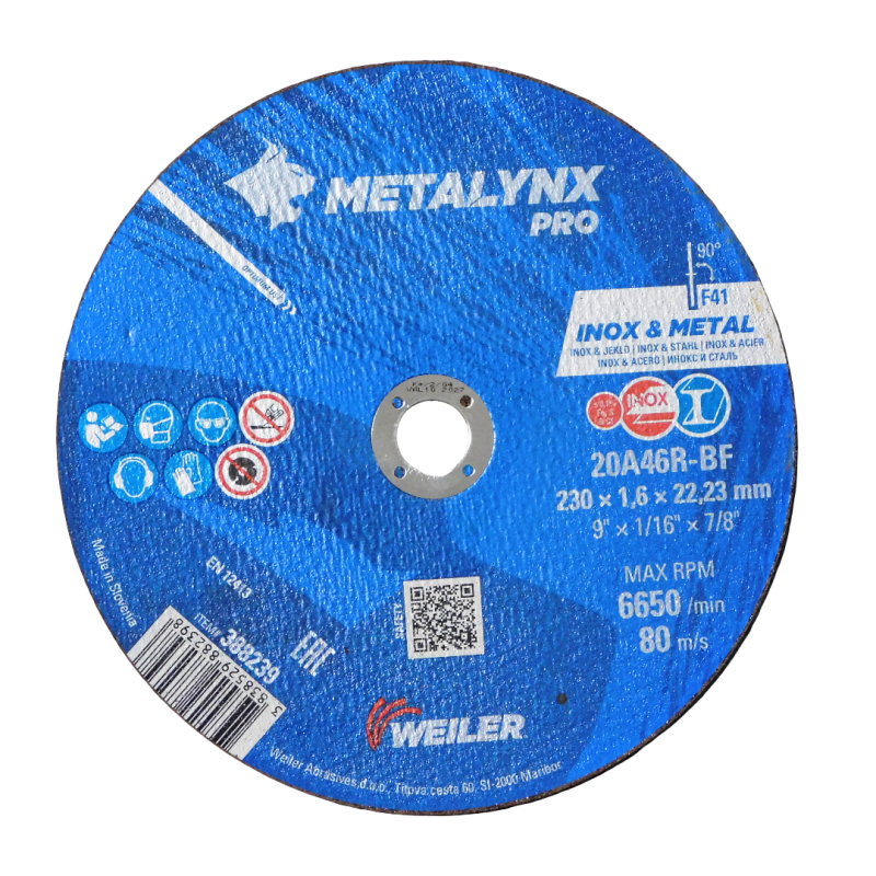 REZNI DISK ZA INOX 350X3,7X25,4 20A30P-BF METALYNX PRO